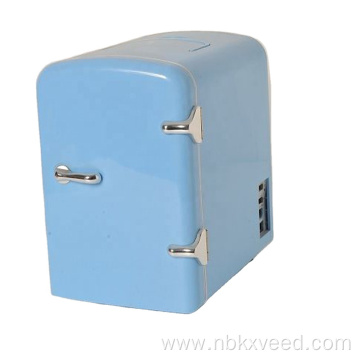 Blue 4L 6 Cans Home Mini Refrigerator